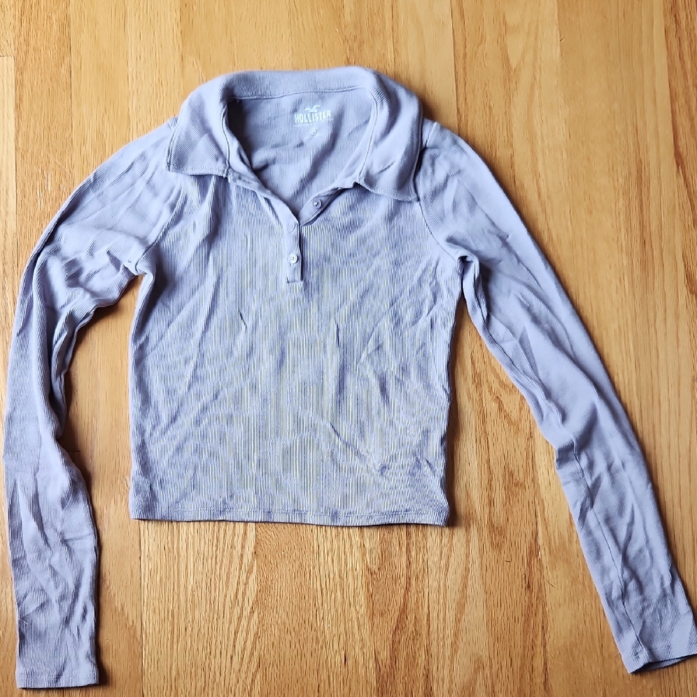 Hollister Light Purple Button Down Shirt